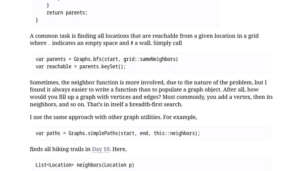 Lessons from Advent Of Code - Part 4: Grids and Graphs
