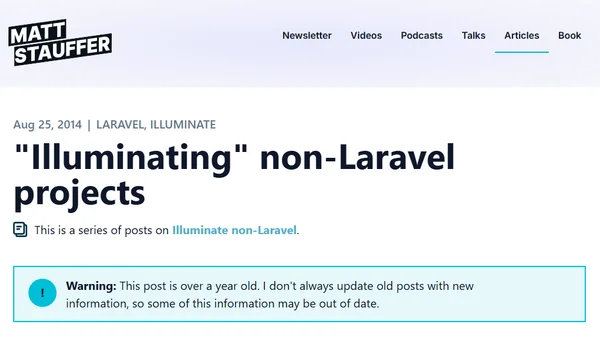 "Illuminating" non-Laravel projects