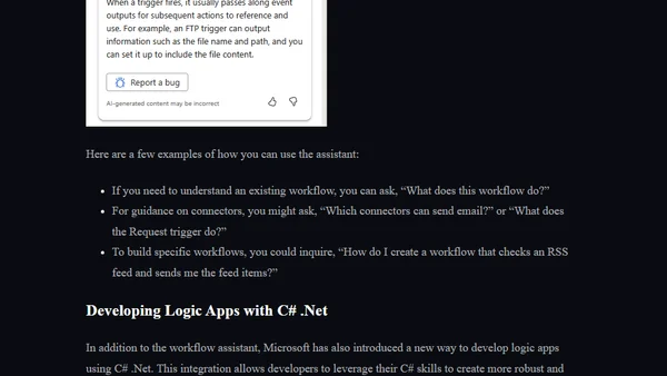 AI-Powered Workflow Assistance in Azure Logic Apps