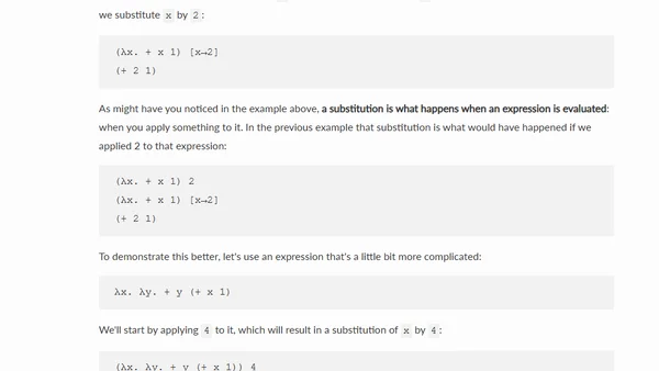 A Gentle Introduction to Lambda Calculus - Part 2: Execution