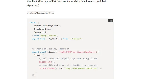 Implementing a tRPC API with a Solid-Start Application