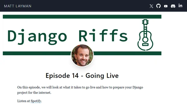 Episode 14 - Going Live