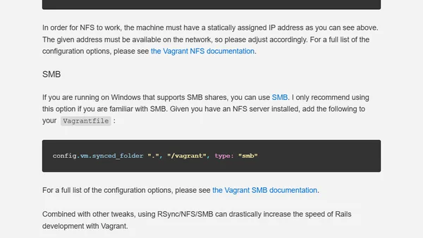 Faster Rails Development with Vagrant