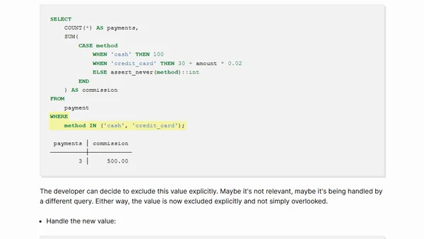 Future Proofing SQL with Carefully Placed Errors