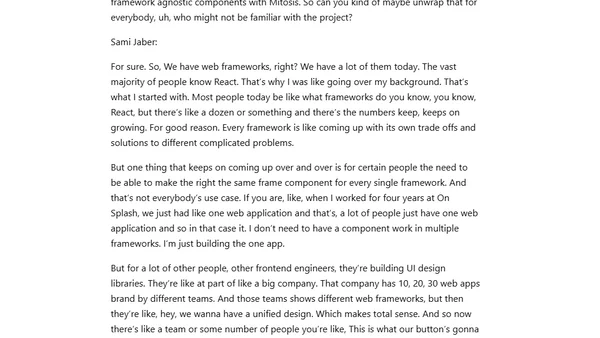 Build framework-agnostic components with Mitosis