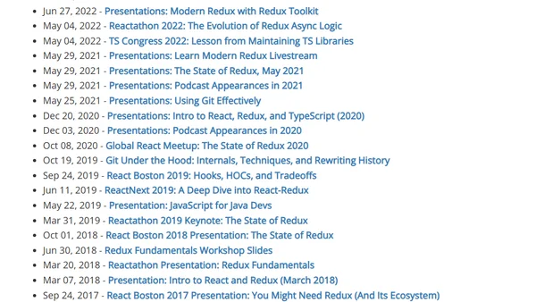 Presentations: Maintaining a Library and a Community