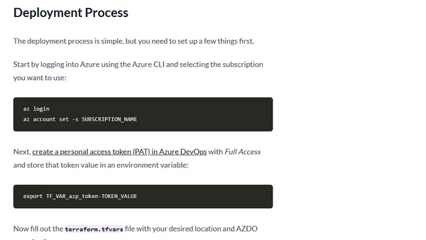 Using Azure Container Instances for an Azure DevOps Self-hosted Agent