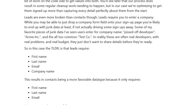 Syncing from Postgres to Salesforce - Data Mappings