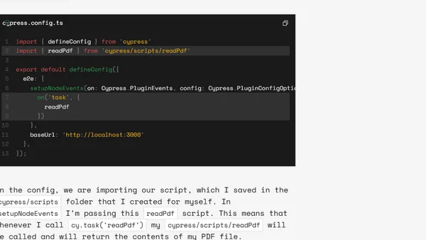 Testing a PDF file with Cypress