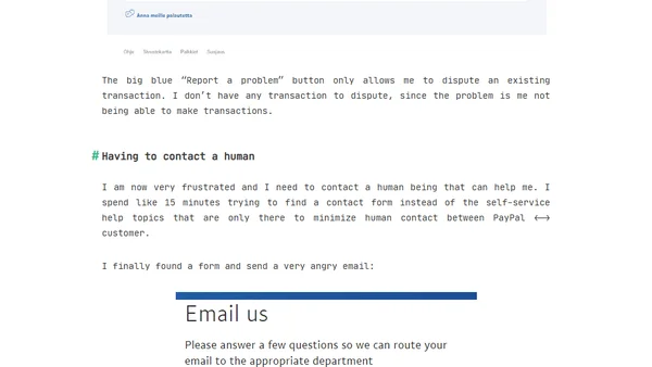 Warning about PayPal - disabled my account without warning