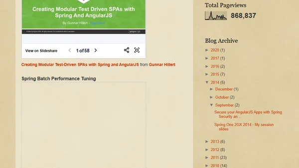 Spring One 2GX 2014 - My session slides