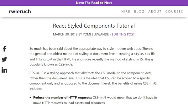React Styled Components Tutorial