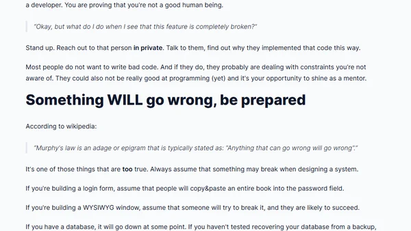 7 years as a developer - lessons learned