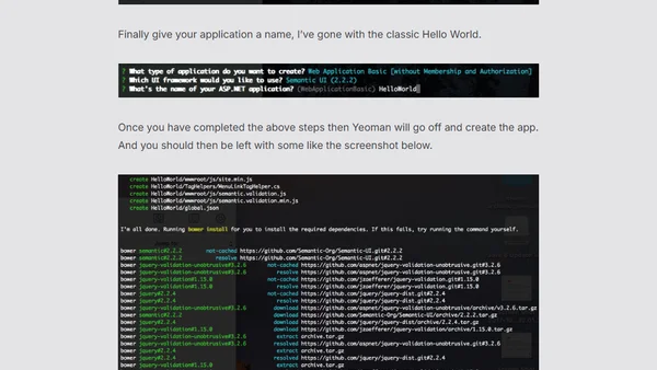 Creating an ASP.NET Core app on a Mac