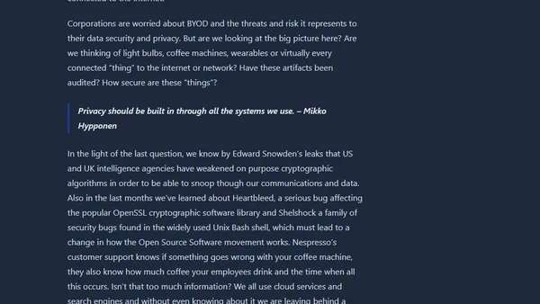 Continuum and The Surveillance State