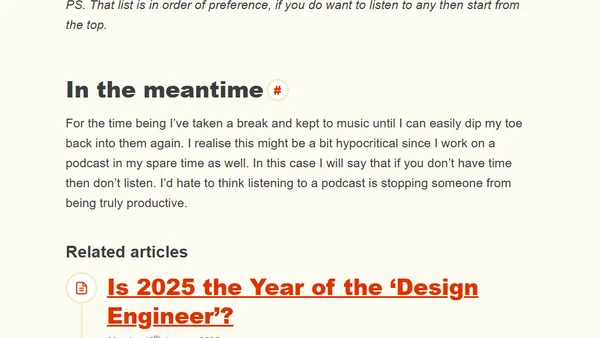 I listen to too many podcasts