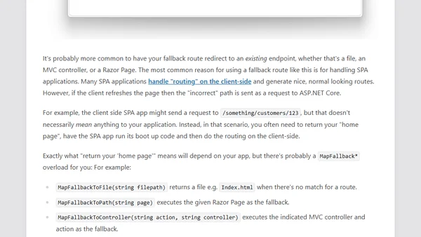 Adding metadata to fallback endpoints in ASP.NET Core
