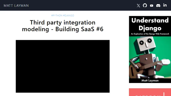 Third party integration modeling - Building SaaS #6