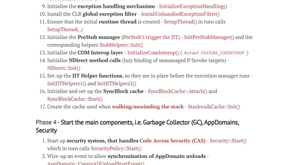 The 68 things the CLR does before executing a single line of your code (*)