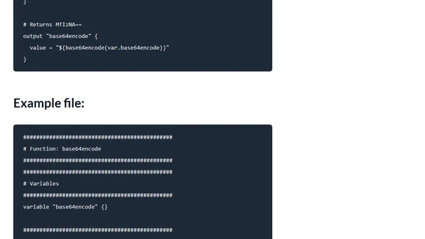 Terraform – FotD – base64encode()