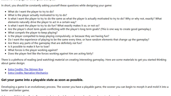 How to be Successful at PyWeek