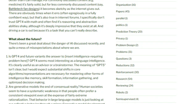 An AI Miracle Malcontent