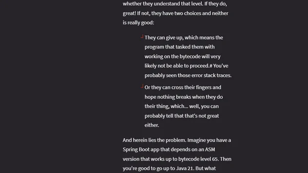 New Class-File API Will Make Java Updates Easier - Inside Java Newscast #56