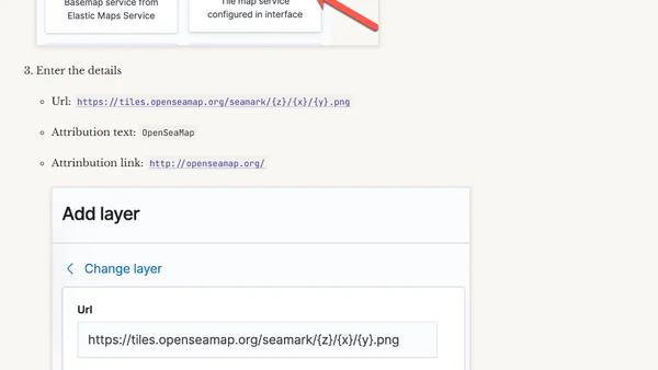 Using Open Sea Map data in Kibana maps