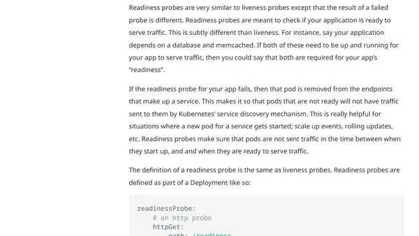Using Kubernetes Health Checks