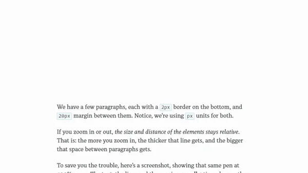 Why you should never use px to set font-size in CSS