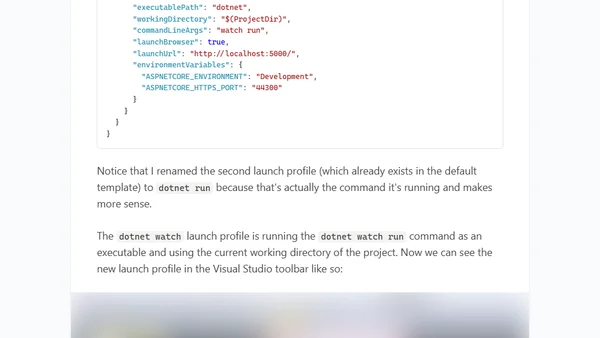 The Dotnet Watch Tool Revisited