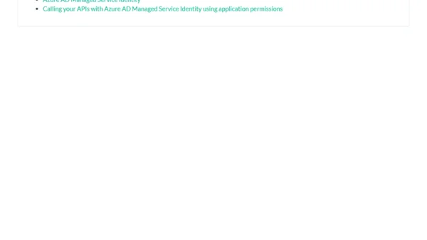 Azure AD Authentication with Azure Storage + Managed Service Identity