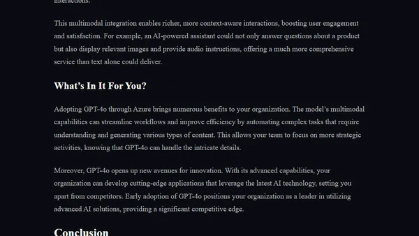 Discover GPT-4o: OpenAI’s Multimodal