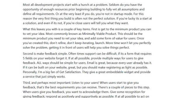 Requirements Gathering for Consumer Startups