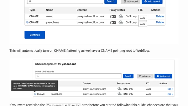 Setting Up Custom Root Domain using Webflow and Cloudflare