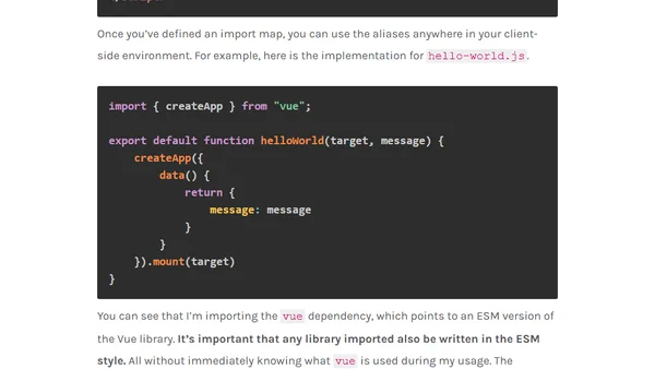 JavaScript Import Maps For ASP.NET Core Developers