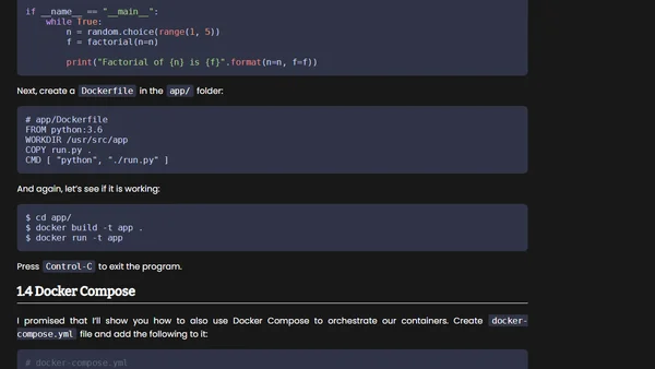 How to profile Python applications inside a docker container