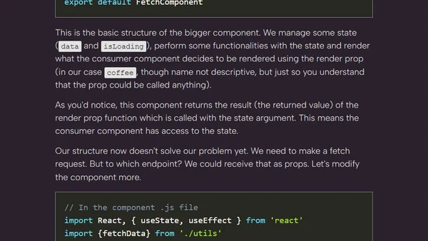 Render Props, Why and How To Use