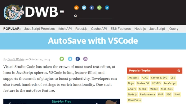 AutoSave with VSCode