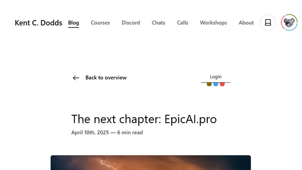 The next chapter: EpicAI.pro