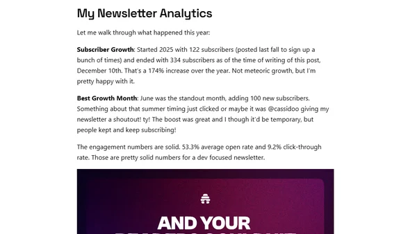 My Newsletter: Growth, Fun, Slow & Steady