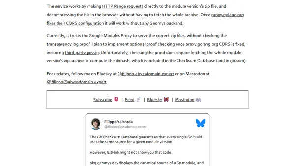 Inspecting the Source of Go Modules