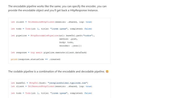 Async HTTP API clients in Swift