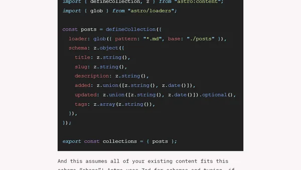 How to switch to Astro Content Collections