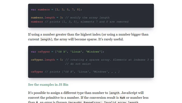 The Magic Behind Array Length Property