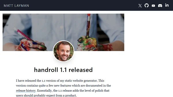 handroll 1.1 released
