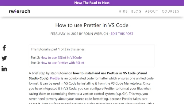How to use Prettier in VS Code