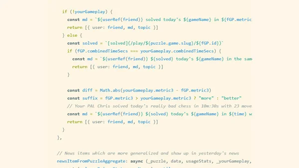 How the Puzzmo API handles integrations on a per-game basis