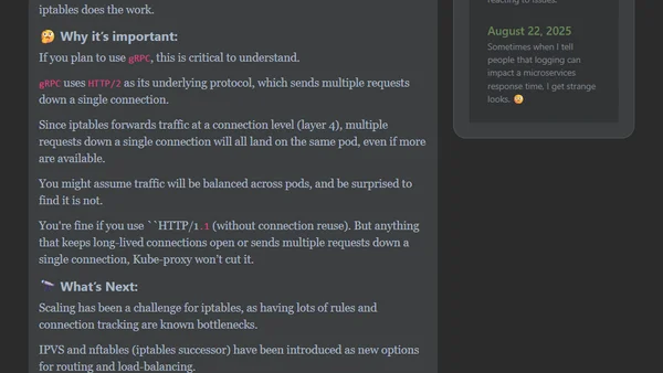 Did you know Kube-proxy doesn’t perform load-balancing itself?* It’s iptables (by default).