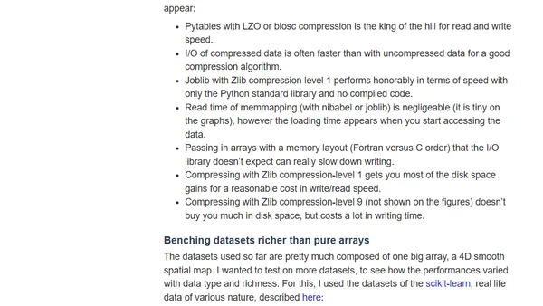 Joblib beta release: fast compressed persistence + Python 3